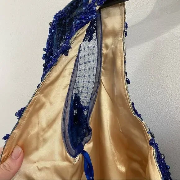 MAC DUGGAL | Navy Blue Evening Ball Gown 65841R - Picture 11 of 16